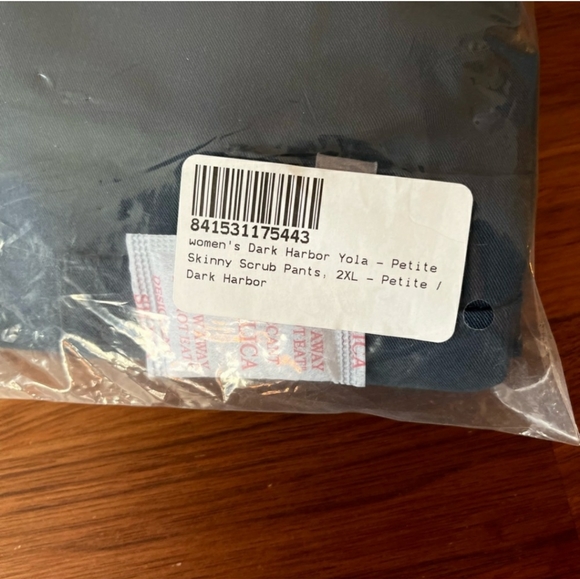 NEW “Dark Harbor” Yola Skinny Scrub Pants - 2XL PETITE - Picture 2 of 6